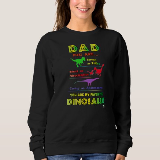 Papa favoriete dinosaurus trui (Voorkant)