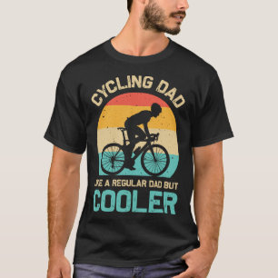 Papa fietsen als een gewone vader, maar koeler gra t-shirt