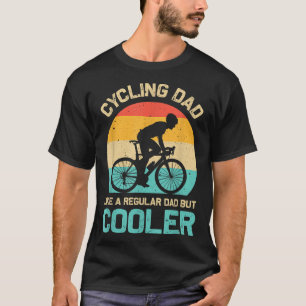 Papa fietsen als een gewone vader, maar koeler gra t-shirt
