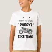 Papa fietstijd t-shirt (Voorkant)