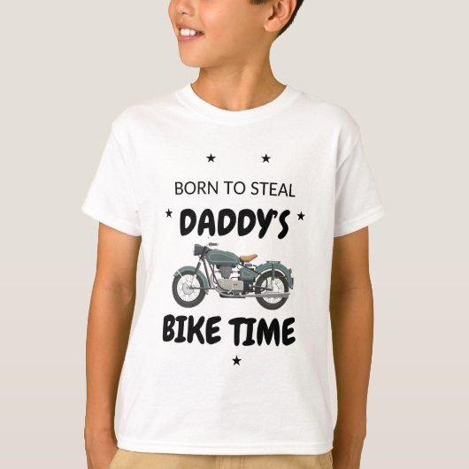 Papa fietstijd t-shirt (Voorkant)