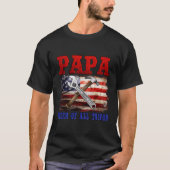 Papa Fixer van alle dingen Gereedschap Papa Vaders T-shirt (Voorkant)