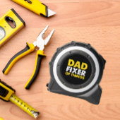 PAPA FIXER VAN DINGEN GEEL WIT ZWART ROLMAAT