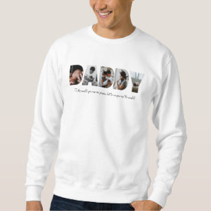 Papa Foto Collage Sweatshirt voor Vaderdag