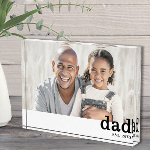 Papa Foto Eenvoudig Vader Foto Blok