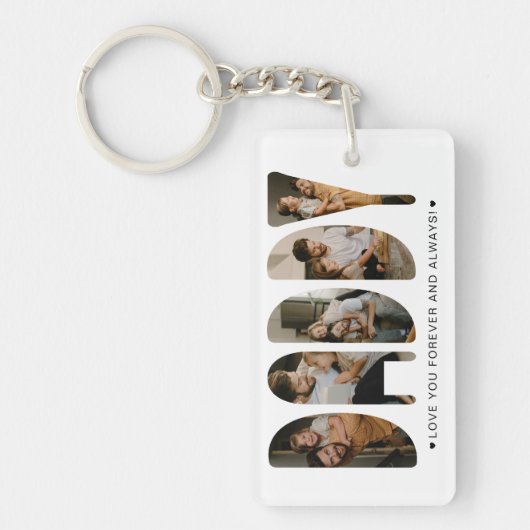 PAPA Foto Letters Sleutelhanger (Voorkant)