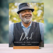 Papa Foto Memorial Begrafenis Tribute Acryl Bord (Neutraal)