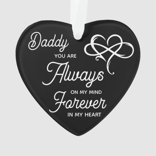 Papa Foto Memorial gepersonaliseerde kerst ornamen Ornament (achterkant)