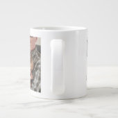 Papa foto met zee blauwe tekst reuze koffie mok (Achterkant)