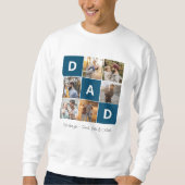 Papa Foto Sweatshirt voor Vaderdag (Voorkant)