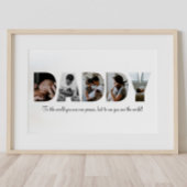 Papa Fotocollage Poster voor Vaderdag