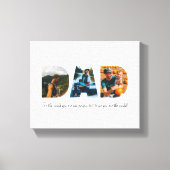 Papa fotocollage | Vaderdag Cadeau | 3 foto's Canvas Afdruk (Voorkant)