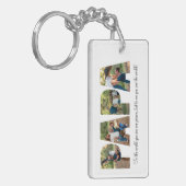 Papa Fotocollage, Vaderdag Foto Keepsake Sleutelhanger (Voorkant Links)