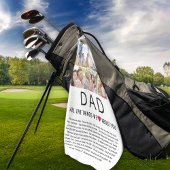 Papa fotografeert dingen waar we van houden over j golfhanddoek