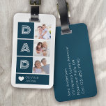 Papa Foto's Hart Bagagelabel<br><div class="desc">Versterk uw bagage met dit persoonlijke ontwerp dat perfect is voor reizigers</div>