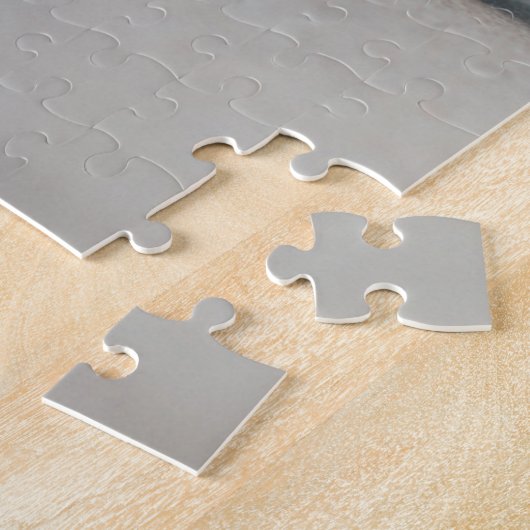 Papa Fotoserie minimalistische aangepaste puzzle Legpuzzel (Zijkant)