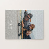 Papa Fotoserie minimalistische aangepaste puzzle Legpuzzel (Horizontaal)