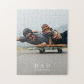 Papa Fotoserie minimalistische aangepaste puzzle Legpuzzel (Verticaal)