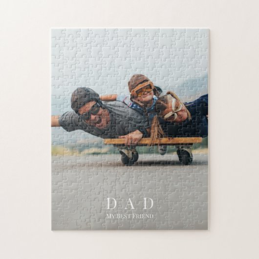 Papa Fotoserie minimalistische aangepaste puzzle Legpuzzel (Verticaal)