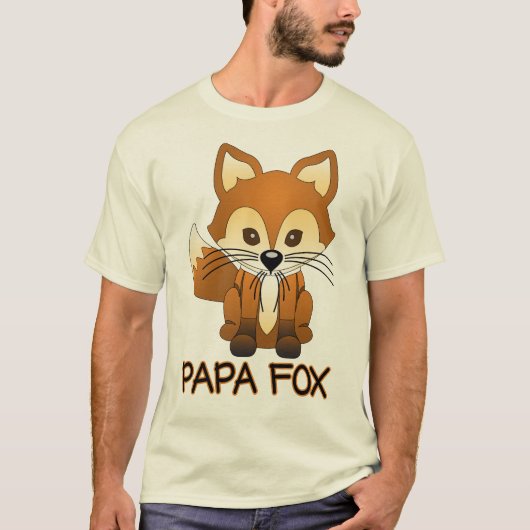 Papa Fox - Fox Family T-shirts (Voorkant)
