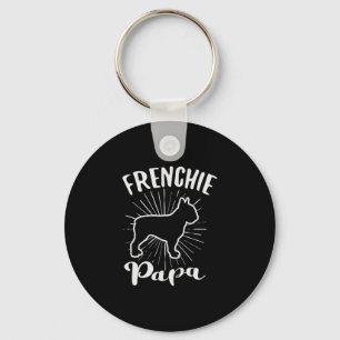 Papa Frans Bulldog Frans Puppy Hond Sleutelhanger