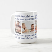 Papa Fun Blue Foto Koffiemok (Voorkant links)