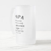 Papa | Funny Grandfather is voor oude jongens Matglas Bierpul (Voorkant links)