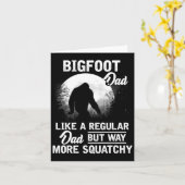 Papa Funny Sasquatch Bigfoot Vaderdag Cadeau  Kaart (Gele Bloem)