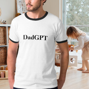 Papa Funny Verjaardag PapaGPT Aangedreven door AI T-shirt