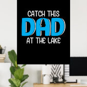 Papa gaf deze vader op het meer poster (Thuiskantoor)