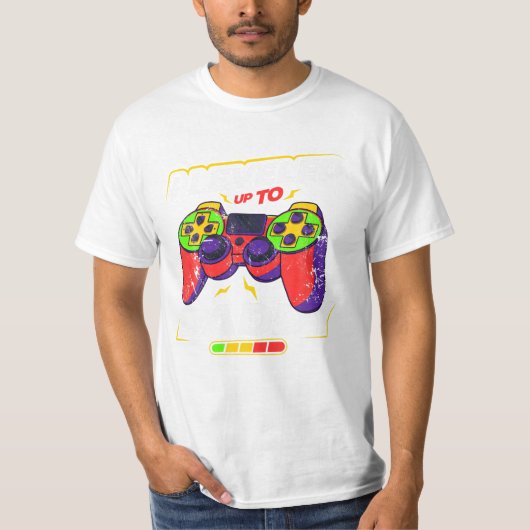 Papa Gamer nieuwe vader T-shirt (Voorkant)
