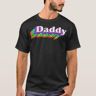 Papa, Gay Papa Beer, Retro Lgbt Rainbow, Lgbetq P T-shirt