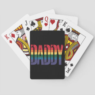 Papa Gay Pride Maand LGBTQ Vaderdag Regenboog Pokerkaarten