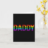 Papa Gay Pride Month Lgbtq Fathers Day Rainbow Fl Kaart (Gele Bloem)