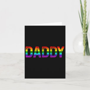 Papa Gay Pride Month Lgbtq Fathers Day Rainbow Fl Kaart