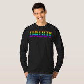 Papa Gay Pride Month Lgbtq Fathers Day Rainbow Fl T-shirt (Voorkant volledig)