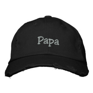 Papa geborduurd Pet