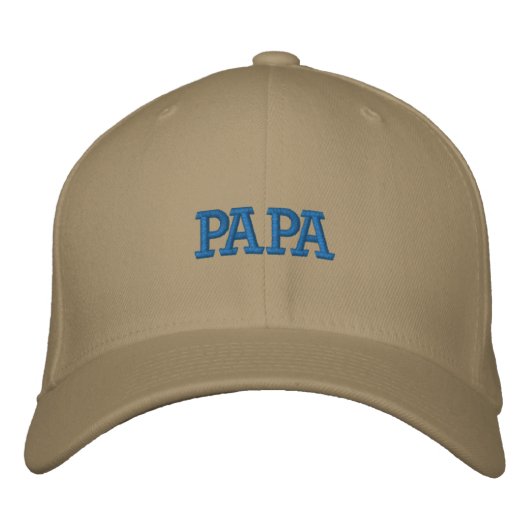 Papa Geborduurde Pet (Voorkant)