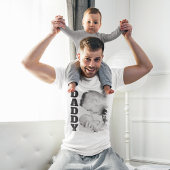 Papa geborsteld effect foto t-shirt