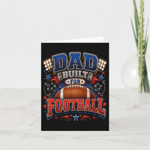 Papa gebouwd voor voetbal Funny Fathers Day Kaart