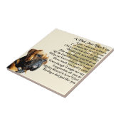 Papa gedicht - Boxer Dog Design Tegeltje (Zijkant)