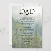 Papa Gedicht Vaderdag Persoonlijk Feestdagenkaart (Voorkant)