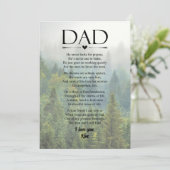 Papa Gedicht Vaderdag Persoonlijk Feestdagenkaart (Staand voorkant)