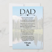 Papa Gedicht Vaderdag Persoonlijke Kerstkaart (Voorkant)