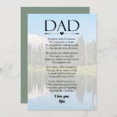 Papa Gedicht Vaderdag Persoonlijke Kerstkaart (Voorkant / Achterkant)