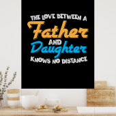 Papa geeft de liefde tussen vader en dochter poster (Keuken)