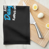 Papa geeft de liefde tussen vader en dochter theedoek (Quarter Fold)