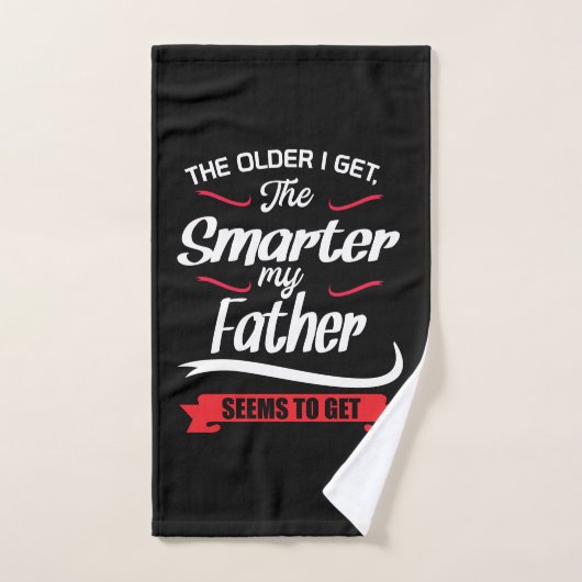 Papa geeft de ouder die ik krijg de slimmer handdoek (Handdoek)