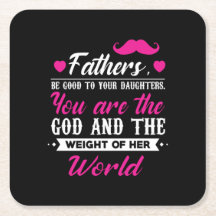 Papa geeft het gewicht van haar wereld