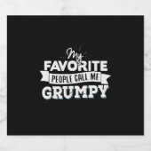 Papa geeft mijn favoriete mensen me brutaal bier etiket (Enkel label)